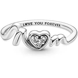 Pandora Mum Pavé Herz Silber 56/17,8