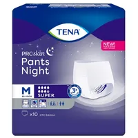 6x TENA ProSkin Pants Night Super Inkontinenzpants Gr. M | Packung (10 Stück)