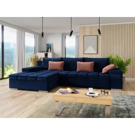 Mirjan24 Ecksofa Bangkok, L-Form Polsterecke mit Schlaffunktion und Bettkasten (Seite: Links, Magic Velvet 2216 + Couches, Wohnlandschaften, Ecksofas