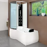 AcquaVapore Kombination Whirlpool Dusche K50-R02-WP-EC Duschkabine Wanne 100x170