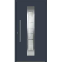 SCHÜCO ADS 75.SI Haustür Aluminium "FIONA" Anthrazit RAL 7016 beidseitig innen öffnend DIN links