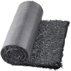 VEVOR Gummimulchrolle Unkrautmatte Unkrautvlies Gartenvlies Gehweg 2,44x0,56m