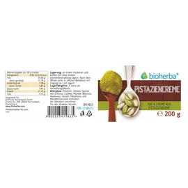 Bioherba Pistaziencreme 100% Creme aus Pistazienkerne