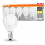LEDVANCE LED-Birne 5W E14 470 lm warmweiß 5 St.