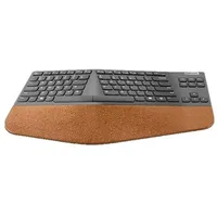 Lenovo Go Split Tastatur Wireless - True Ergonomic Tastatur - Deutsch - Braun