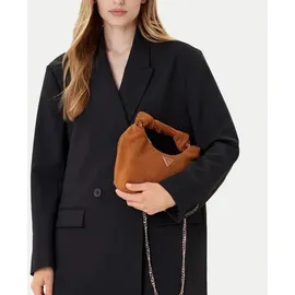 GUESS Isotta Handtasche Leder 21 cm - Braun