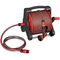 Mobile Schlauchtrommel Basic 30 m - Rot, Grau