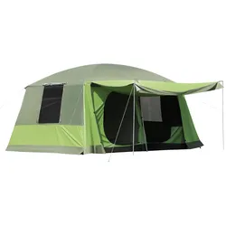 Outsunny Campingzelt Polyester, Metallrohr, Fiberglas