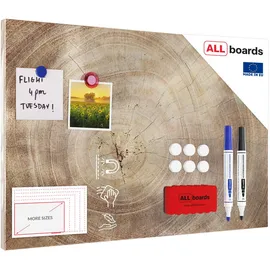 ALLboards Magnettafel 60 x 40 cm Braun