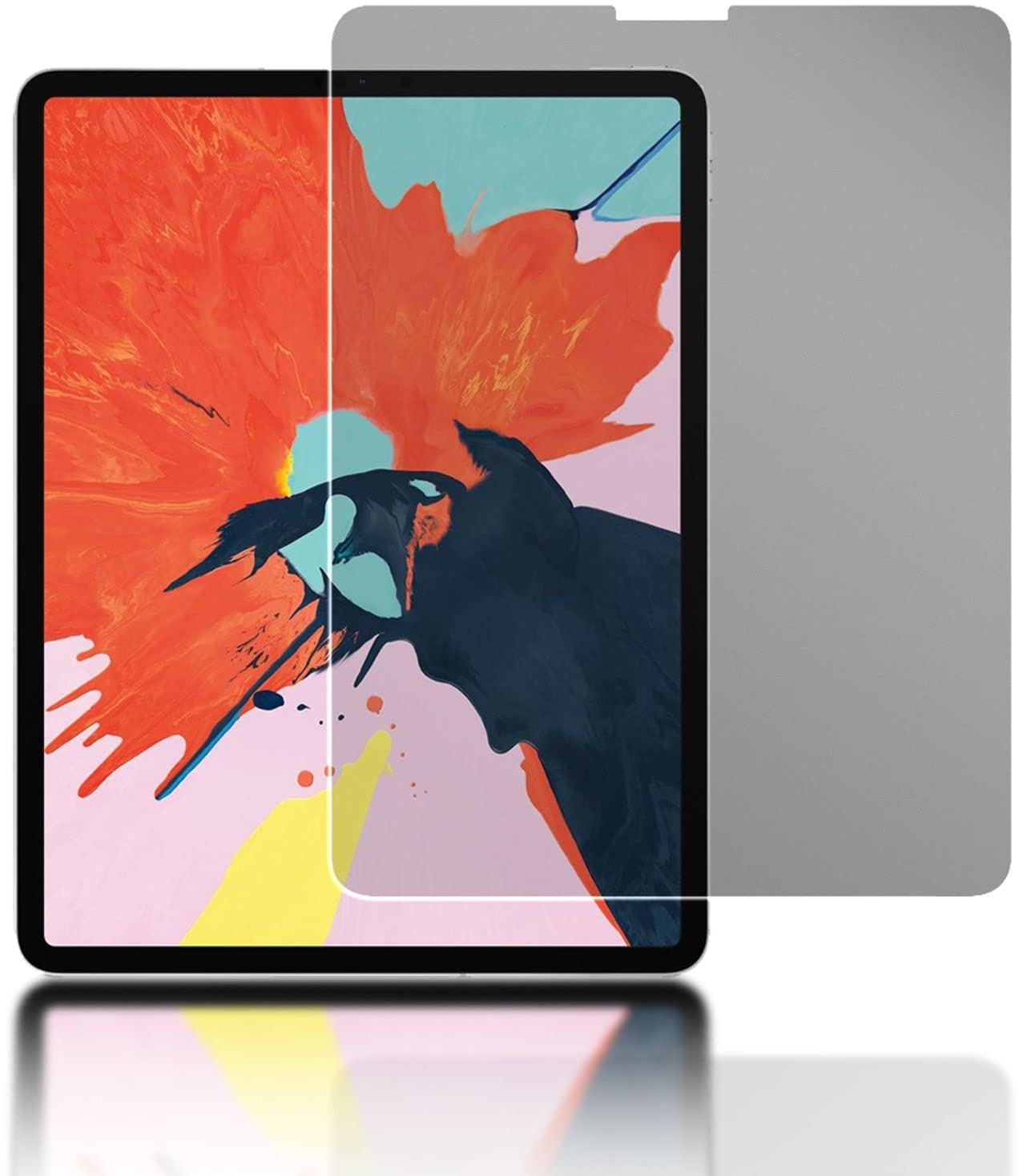 NALIA Sicht-Schutzglas kompatibel mit Apple iPad Pro 12,9' 2018, Anti Spy Blickschutz Glas Privacy Filter Full-Cover 9H Displayschutz-Folie, Front Schutzglas Volle Tablet Bildschirm Display-Abdeckung
