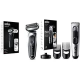 Braun Series 7 71-S1000s Elektrorasierer + Trimmer Braun Series 7 HC7390