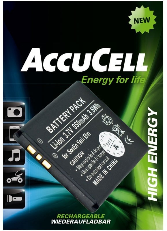 AccuCell Akku passend für Sony Ericsson Yari, BST-43 Akku