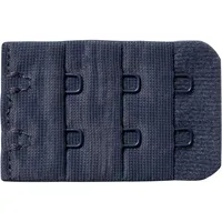 BeeDees Damen BH- Verlängerung im 3-er Pack Microfun V Darkblue, One Size mit Innenseite aus Plüsch, dreifach verstellbar - Einheitsgröße