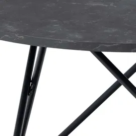 VCM Wyre Schwarz Marmor Ø80 cm