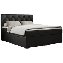 MKS Boxspringbett 160 x 200 cm H3 Schwarz