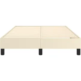 vidaXL Boxspringbett 120 x 200 cm Creme