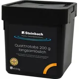 Steinbach Pool Professional Quattrotabs Premium 200 g | 5 kg Chlortabletten 2-Phasen | Pool Desinfektion gegen Algen Viren Pilze | pH-neutral