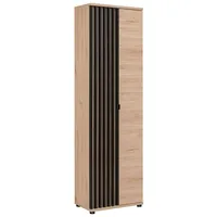 99rooms Pedri Garderobenschrank Jackson Hickory Schwarz