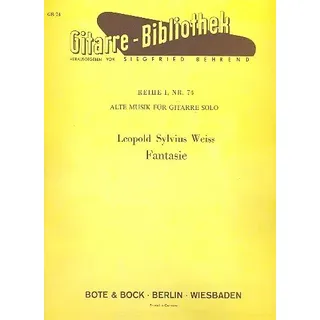 Fantasie: Nr. 74. Gitarre. (Gitarre-Bibliothek, Nr. 74)