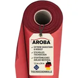 AROBA 2X Airlaid Papiertischdecken Rolle 1,2 x 24 m - Einweg Tischtuch - Stoffähnliche Premium Tischdekoration - Robust & Hoch saugfähig - Für Catering, Events, Hochzeit, Hotel & Party - Rot