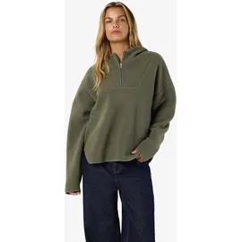 Noisy May Fleecepullover Sweatshirt grün L