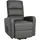 Mendler Fernsehsessel HWC-K62, Sessel Relaxsessel TV-Sessel Liege, Liegefunktion Aufstehhilfe, Metall Kunstleder - grau