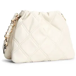 Tommy Hilfiger TH Feminine Mini Crossover Umhängetasche Kunstleder Beige/White