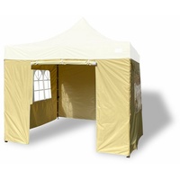 GRASEKAMP Seitenteile Faltpavillon Premium Line beige Polyester-Mischgewebe B/H/L: ca. 300x195x300 cm - beige