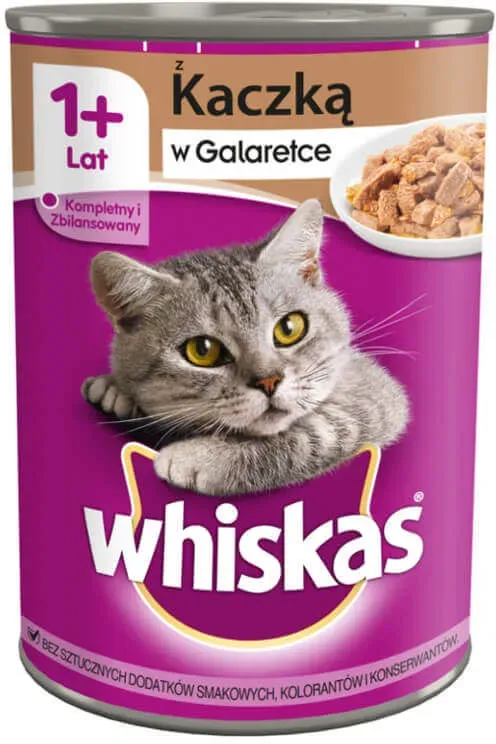 WHISKAS Enten- und Karottenkonserven in Aspik 400 g