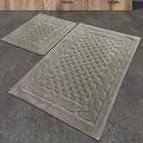 Badteppich Set 2-teilig Nerz