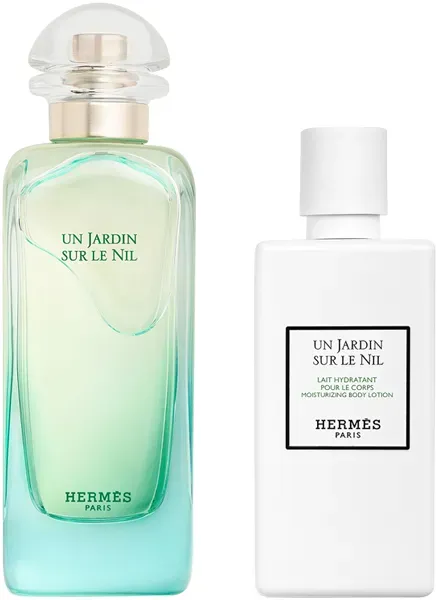 Hermès Un Jardin sur le Nil Coffret = EdT Nat. Spray 100 ml + Body Lotion 80 ml - 2 Artikel im Set