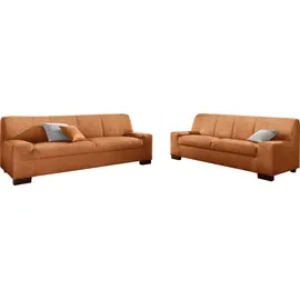 DOMO collection Polstergarnitur 3-2 Garnitur 2-Sitzer + 3-Sitzer Braun