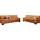 DOMO collection Polstergarnitur 3-2 Garnitur 2-Sitzer + 3-Sitzer Braun