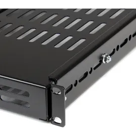Startech Fachboden Stahl 19" schwarz tiefenverstellbar bis 80 kg