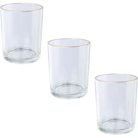 Creativ deco Teelichthalter Weihnachtsdeko 12,5 cm transparent