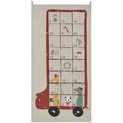OYOY - Bus Weihnachtskalender, rot / grau