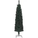 vidaXL Künstlicher Weihnachtsbaum Schlank mit Ständer 180 cm Glasfaser