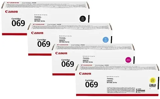 Canon Toner-Set 069 Cyan Magenta Yellow Schwarz Multipack 4er Pack Tonerset Toner MF752Cdw MF754Cdw LBP673Cdw MF754 MF752 LPB673 - Canon Gold Partner