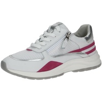 CAPRICE Damen 9-9-23710-20 Sneaker, White/Fuchsia, 38 EU