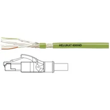 Helu 806413 RJ45 Patchkabel CAT 5e SF/UTP 5.00 m Grün PUR-Mantel, Geflechtschirm, Folienschirm, flexibler Innenleiter 1 St.