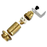 REV Ritter Lampenfassung E14 Messing mit Winkel