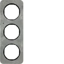 Berker 10132374 Rahmen 3fach R.1 Beton schw