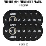 SF SUPRFIT Hantelscheiben Mini PU Bumper Plates, 1.25 kg, (10-tlg), Einzeln oder Paar