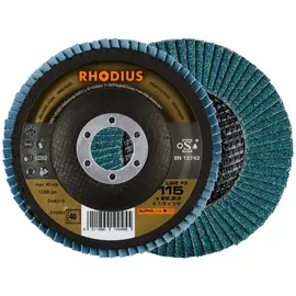 RHODIUS LGZ F3 Fächerschleifscheibe 115 x 22,23 mm K40