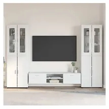 vidaXL TV-Schrankset mit Schubladen FLORIN 3 pcs Weiß Holzwerkstoff