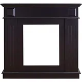 Import [Generic] Rebecca Mobili Kaminumrandung 100x109x26 cm aus MDF, schwarz