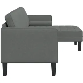 vidaXL Sofa Set Dunkelgrau 173 x 131 x 67 cm Stoff