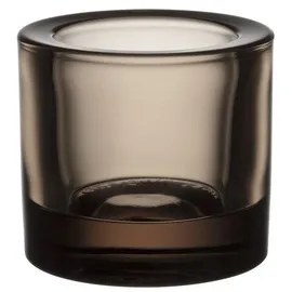 Iittala Teelichthalter Kivi Glas Braun