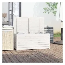 vidaXL Gartenbox Weiß 101x50,5x46,5 cm Massivholz Kiefer