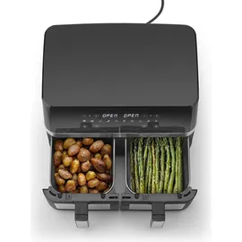 CASO Design AirFry Duo Chef 3186 schwarz/silber
